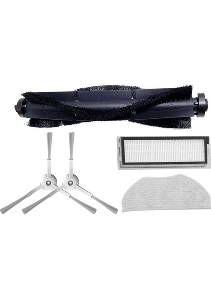 360 S6 Pro S9 X90 Için Hepa Filtre Rulo Ana Fırça Yan Fırça Paspas (Yurt Dışından)