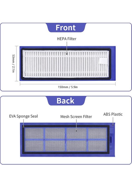 Eufy Robovac L70 Hibrit Robot Süpürge Parçaları Için Hepa Filtre 4'lü Paket (Yurt Dışından) fırsatları