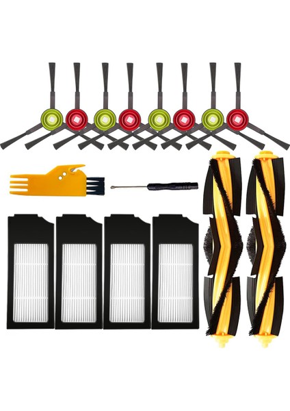 Rulo Fırça Yan Fırça ve Filtre Yedek Parça A (Yurt Dışından)