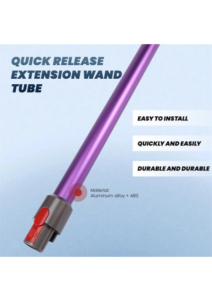 Dyson V7 V8 V10 V11 Mor Için Hızlı Çıkarılabilir Uzatma Borusu (Yurt Dışından) fırsatları