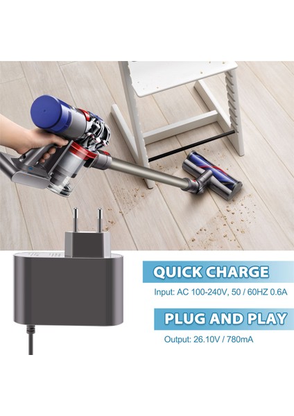 Dyson V6 V7 V8 SV03 SV04 SV05 SV06 SV07 Ab Tak Için 26.1V Şarj Cihazı (Yurt Dışından) indirimleri