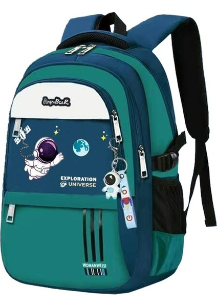 Erkek Omurga Yükü Azaltıcı Çocuk Omuz Çantası/ilkokul Öğrencisi Büyük Kapasiteli Okul Çantası/ortaokul Öğrencisi Hafif Sırt Çantası DL201 (Yurt Dışından)