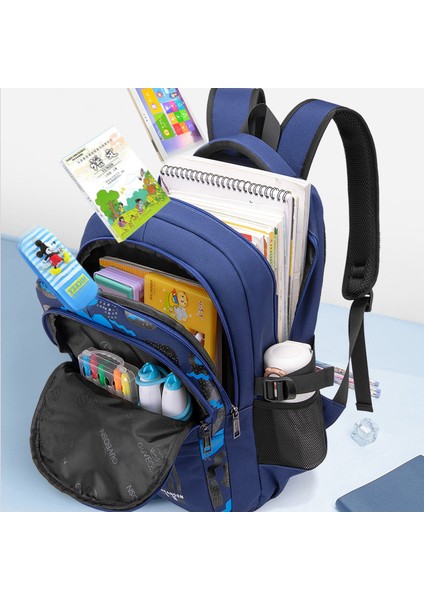 Erkek Omurga Yükü Azaltıcı Çocuk Omuz Çantası/ilkokul Öğrencisi Büyük Kapasiteli Okul Çantası/ortaokul Öğrencisi Hafif Sırt Çantası DL201 (Yurt Dışından) fiyatları