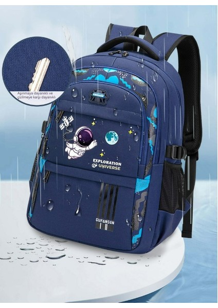 Erkek Omurga Yükü Azaltıcı Çocuk Omuz Çantası/ilkokul Öğrencisi Büyük Kapasiteli Okul Çantası/ortaokul Öğrencisi Hafif Sırt Çantası DL201 (Yurt Dışından) fırsatları