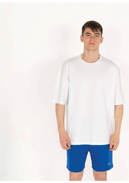 Oversized Select Baskılı Erkek Beyaz T-Shirt fiyatları