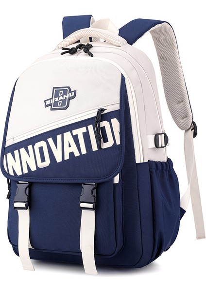 Erkek ve Kadın Üniversite Öğrencileri Modaya Uygun Sırt Çantası/ortaokul ve Lise Büyük Kapasiteli Okul Çantası Y242 (Yurt Dışından)