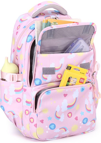 Kız Hafif Omurga Çocuk Sırt Çantası/ilköğretim Okulu Hafif Okul Çantası/ortaokul Büyük Hacimli Sırt Çantası, Üç Parça Seti Y292 (Yurt Dışından) fiyatları