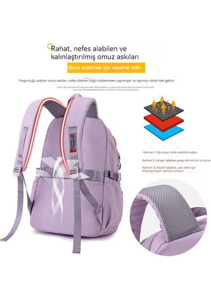 Kız Ortaokul Okul Çantası/lise Öğrencisi Büyük Kapasiteli Sırt Çantası/üniversite Öğrencisi Hafif Sırt Çantası Y264 (Yurt Dışından) modelleri