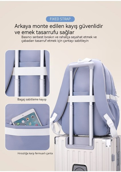 Kız Ortaokul Okul Çantası/lise Öğrencisi Büyük Kapasiteli Sırt Çantası/üniversite Öğrencisi Hafif Sırt Çantası Y248 (Yurt Dışından) fırsatları