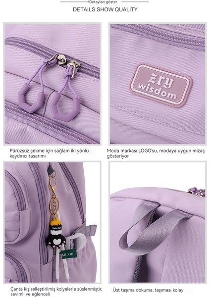 Kız Ortaokul Okul Çantası/lise Öğrencisi Büyük Kapasiteli Sırt Çantası/üniversite Öğrencisi Hafif Sırt Çantası Y264 (Yurt Dışından) indirimleri