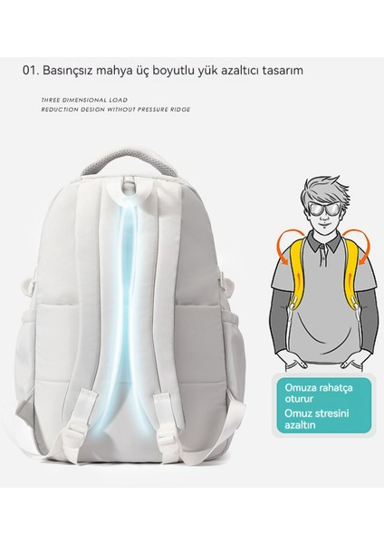 Kız Ortaokul Okul Çantası/lise Öğrencisi Büyük Kapasiteli Sırt Çantası/üniversite Öğrencisi Hafif Sırt Çantası Y263 (Yurt Dışından) fiyatları