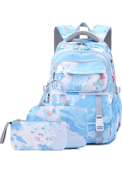 Kız Ortaokul Okul Çantası/lise Öğrencisi Büyük Kapasiteli Sırt Çantası/üniversite Öğrencisi Hafif Sırt Çantası ,üçlü Takım Y278 (Yurt Dışından)