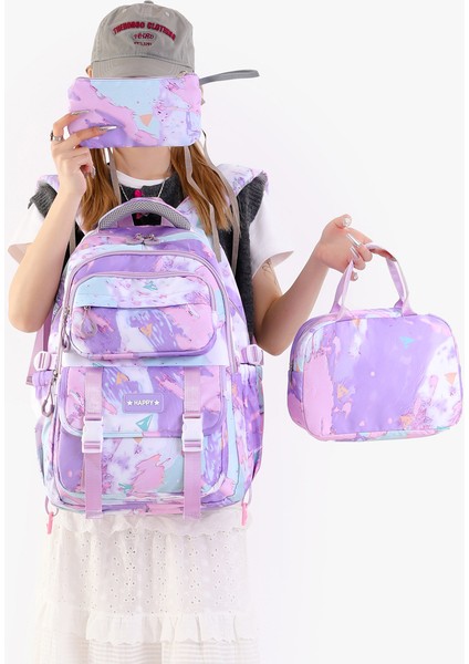 Kız Ortaokul Okul Çantası/lise Öğrencisi Büyük Kapasiteli Sırt Çantası/üniversite Öğrencisi Hafif Sırt Çantası ,üçlü Takım Y278 (Yurt Dışından) modelleri