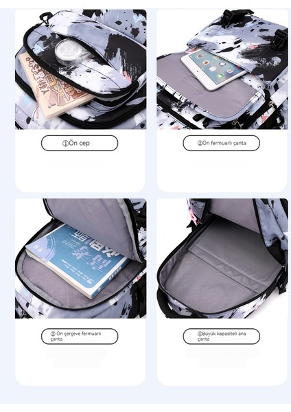 Kız Ortaokul Okul Çantası/lise Öğrencisi Büyük Kapasiteli Sırt Çantası/üniversite Öğrencisi Hafif Sırt Çantası Y277 (Yurt Dışından) fırsatları