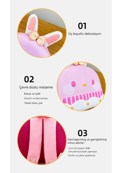 Çizgi Filmli Küçük Tavşan Çocuk Sırt Çantası / Moda Yeni Anaokulu Sırt Çantası Y284 (Yurt Dışından) fırsatları