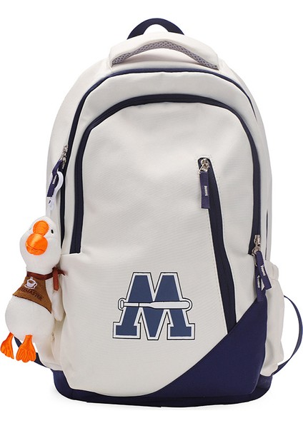 Moda Öğrenci Sırt Çantası Ortaokul Öğrenci Büyük Kapasiteli Sırt Çantası Kore Versiyonu Basit Lise Üniversite Öğrencisi Omuz Çantası Y311 (Yurt Dışından)