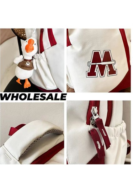 Moda Öğrenci Sırt Çantası Ortaokul Öğrenci Büyük Kapasiteli Sırt Çantası Kore Versiyonu Basit Lise Üniversite Öğrencisi Omuz Çantası Y311 (Yurt Dışından) fırsatları