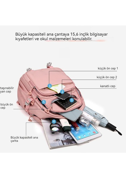 Kız Ortaokul Okul Çantası/lise Öğrencisi Büyük Kapasiteli Sırt Çantası/üniversite Öğrencisi Hafif Sırt Çantası Y322 (Yurt Dışından) modelleri
