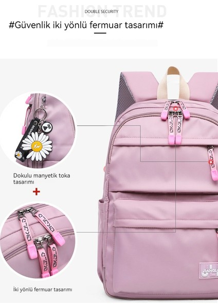 Kore Tarzı Okul Sırt Çantası Bayan Üniversite Öğrencisi Modaya Uygun Kitap Çantası Ortaokul Öğrencisi Geniş Kapasiteli Sırt Çantası Y323 (Yurt Dışından) fırsatları