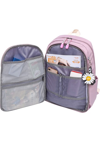 Kore Tarzı Okul Sırt Çantası Bayan Üniversite Öğrencisi Modaya Uygun Kitap Çantası Ortaokul Öğrencisi Geniş Kapasiteli Sırt Çantası Y323 (Yurt Dışından) modelleri