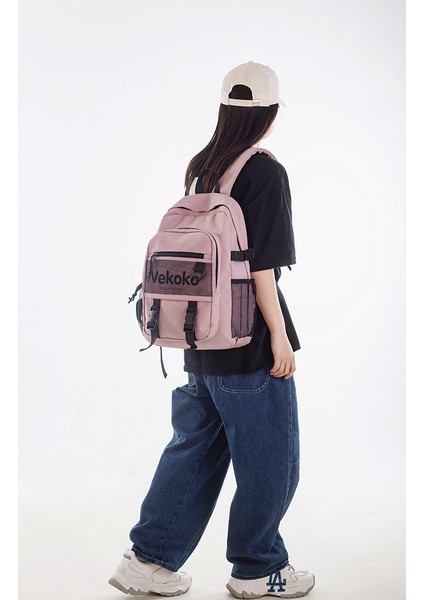 Erkek ve Kız Ortaokul Öğrenci Sırt Çantası, Lise ve Üniversite Öğrencisi Sokak Modası Omuz Çantası Y313 (Yurt Dışından) fiyatları