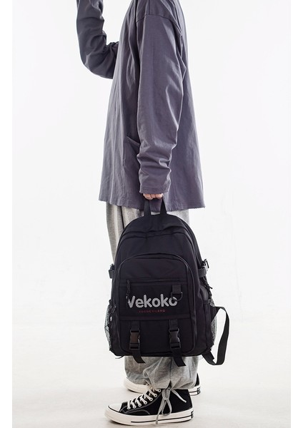 Erkek ve Kız Ortaokul Öğrenci Sırt Çantası, Lise ve Üniversite Öğrencisi Sokak Modası Omuz Çantası Y313 (Yurt Dışından) modelleri