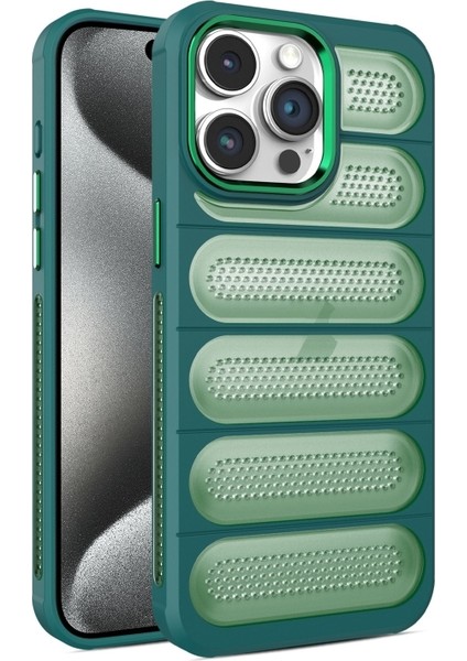 iPhone 15 Pro Kılıf Airmax Cooling Armor Delikli Kapak