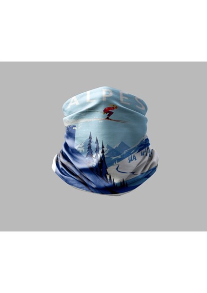 Kayak & Dağ Tasarımlı Motorcu Çok Amaçlı Outdoor Boyunluk Unisex Bandana