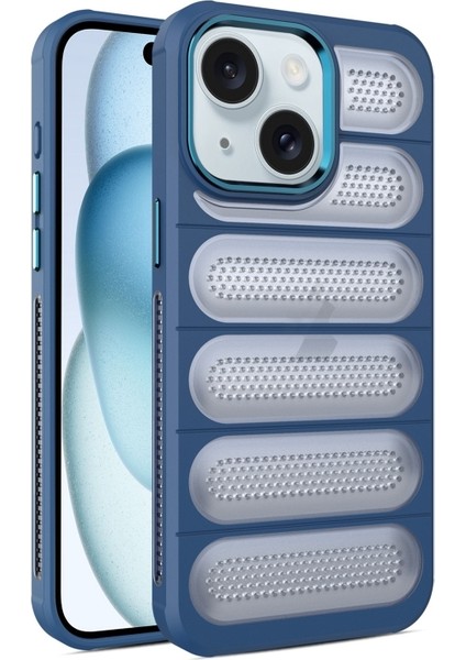 iPhone 15 Kılıf Airmax Cooling Armor Delikli Kapak