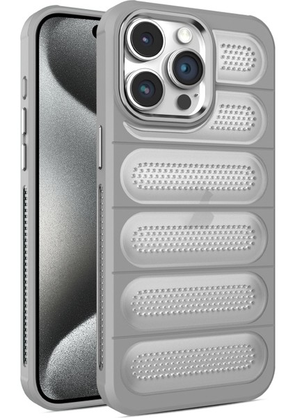 iPhone 15 Pro Max Kılıf Airmax Cooling Armor Delikli Kapak