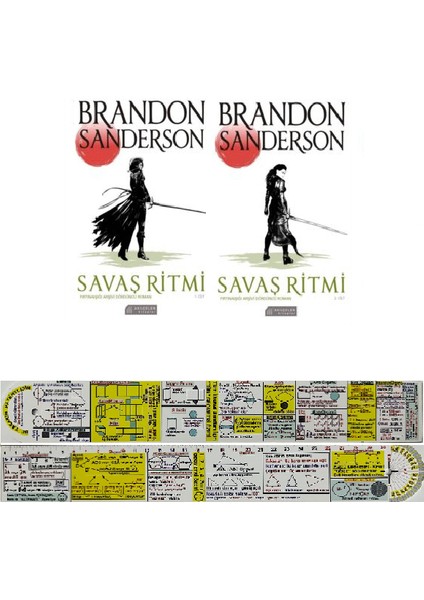 Savaş Ritmi - 2 Kitap - Brandon Sanderson + Matematik Öğreten Cetvel