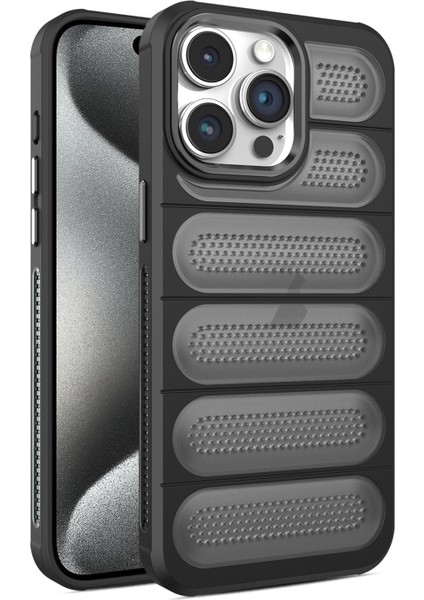 iPhone 15 Pro Max Kılıf Airmax Cooling Armor Delikli Kapak