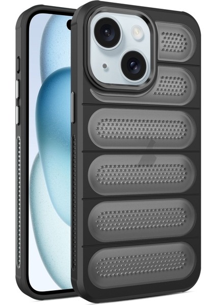 iPhone 15 Kılıf Airmax Cooling Armor Delikli Kapak