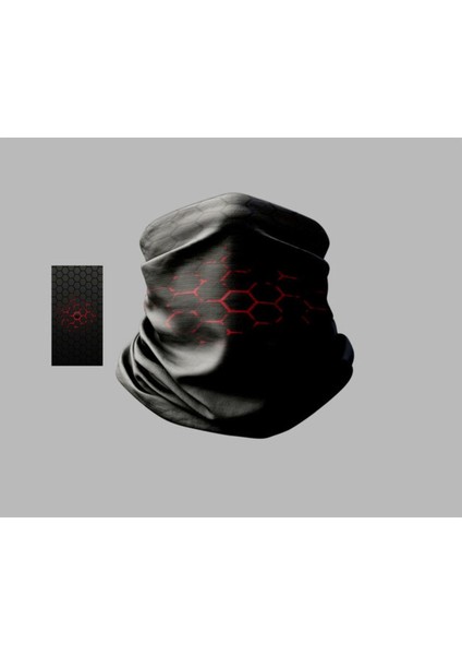 Datwork Tasarımlı Motorcu Çok Amaçlı Outdoor Boyunluk Unisex Bandana