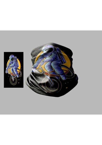 Bisiklet Tasarımlı Motorcu Çok Amaçlı Outdoor Boyunluk Unisex Bandana
