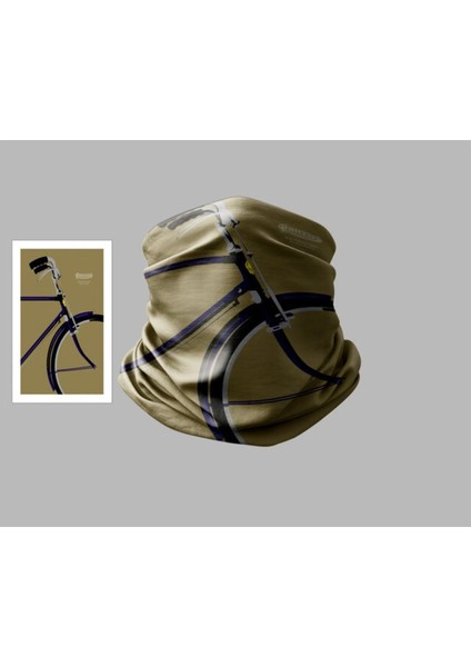 Bisiklet Tasarımlı Motorcu Çok Amaçlı Outdoor Boyunluk Unisex Bandana