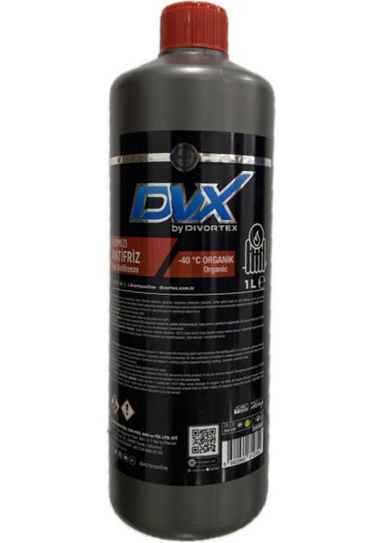 Dvx -40 Organik Kırmızı Antifriz 1 Lt.