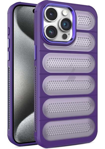 iPhone 15 Pro Kılıf Airmax Cooling Armor Delikli Kapak
