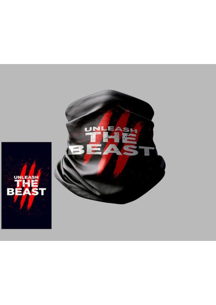 Yazı Tasarımlı Motorcu Çok Amaçlı Outdoor Boyunluk Unisex Bandana