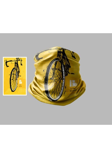 Bisiklet Tasarımlı Motorcu Çok Amaçlı Outdoor Boyunluk Unisex Bandana