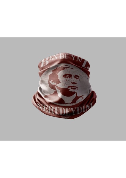 Yeşilçam Tasarımlı Motorcu Çok Amaçlı Outdoor Boyunluk Unisex Bandana
