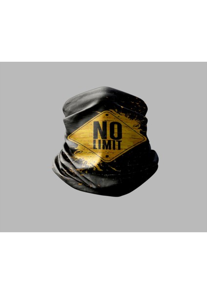Yazı Tasarımlı Motorcu Buff Maske Outdoor Boyunluk Unisex Bandana