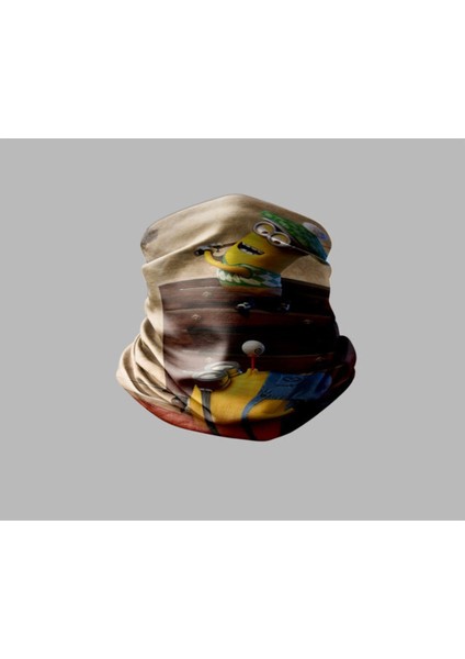 Minyonlar Tasarımlı Motorcu Çok Amaçlı Outdoor Boyunluk Unisex Bandana