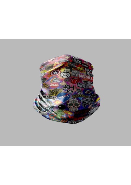 Karışık Çok Desenli Tasarımlı Motorcu Çok Amaçlı Outdoor Boyunluk Unisex Bandana