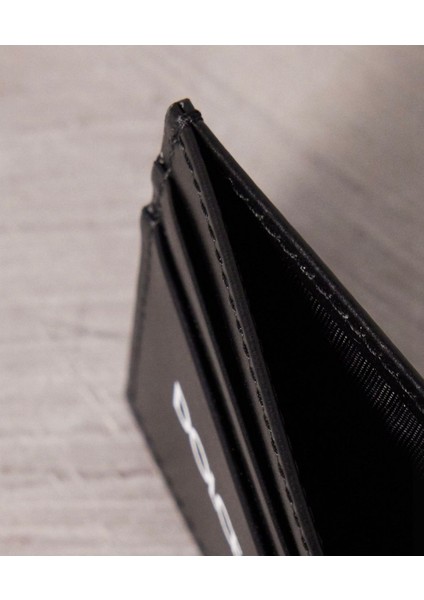 Logo-Print Leather Card Holder modelleri