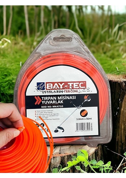 Tırpan Teli, Kaliteli Kullanışlı, Yuvarlak, 3,0mm*56 mt