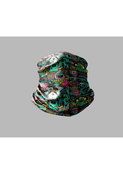 Karışık Çok Desenli Tasarımlı Motorcu Çok Amaçlı Outdoor Boyunluk Unisex Bandana