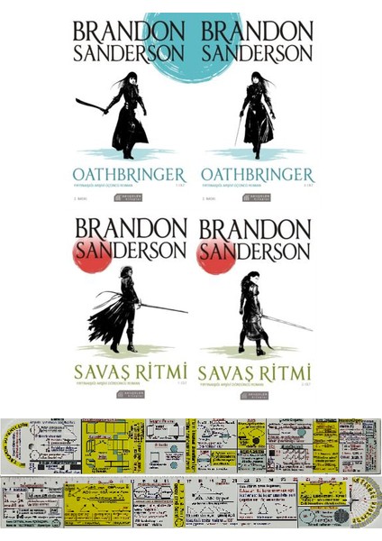 Oathbringer - Savaş Ritmi - 4 Kitap - Brandon Sanderson + Matematik Öğreten Cetvel