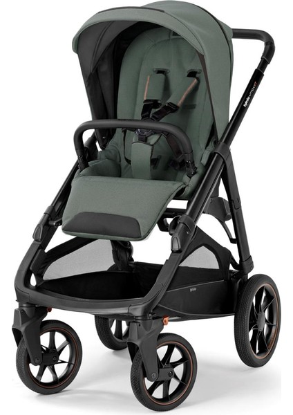 Aptica Xt Glam Tek El Tek Hamle ile Katlanıp Açılan Çift Yön Bebek Arabası - Taiga Green