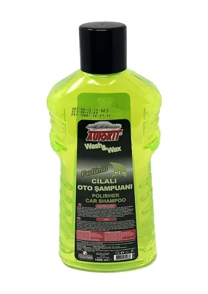 Autokit Cilalı Oto Yıkama Şampuanı Araç Yıkama Köpüğü 1lt